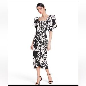 Christopher John Rogers black and white dress sz 4